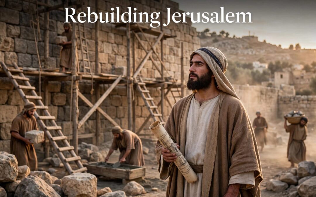 Nehemiah rebuilding Jerusalem
